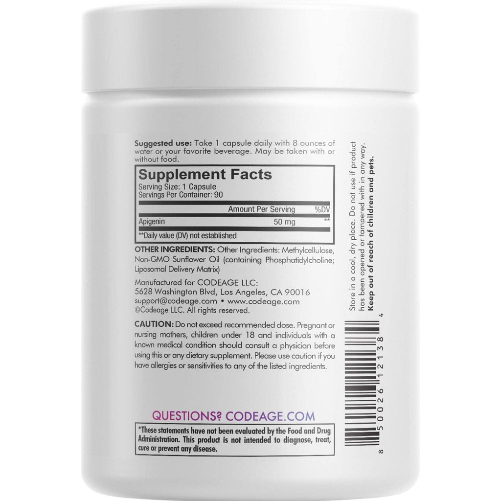 Codeage - Liposomal Apigenin 50 mg. - 90 Capsules