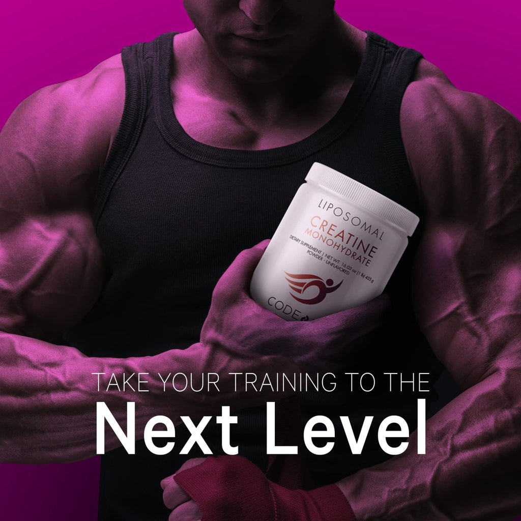 Codeage - Liposomal Creatine Monohydrate Powder Supplement Micronized Sports Muscles Unflavored - 16.03 oz.
