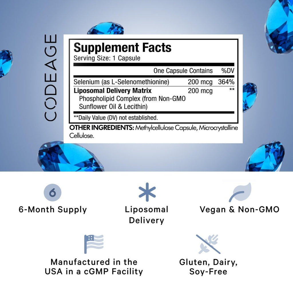 Codeage - Liposomal Selenium - 180 Capsules