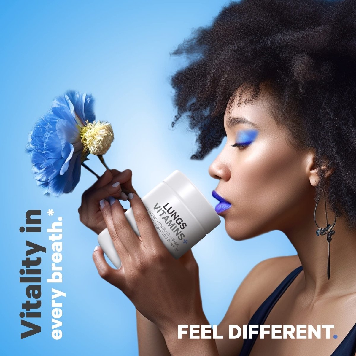 Codeage - Lungs Vitamins A, C, D, E, B6, Milk Thistle, Zinc & Magnesium, Cordyceps, Reishi - 90 Capsules