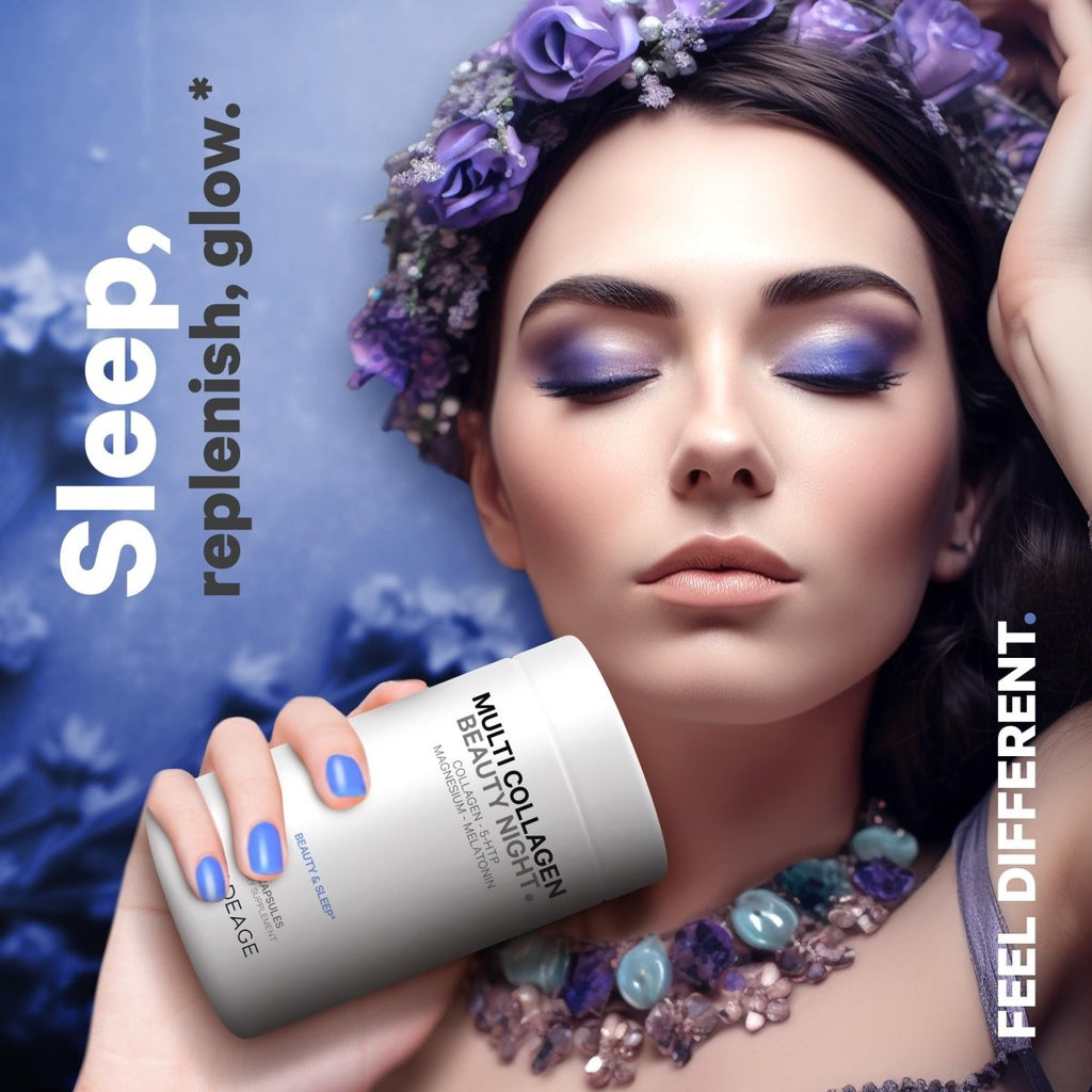 Codeage - Multi Collagen Beauty Night with 5-HTP Lavendar L-Theanine & Melatonin - 150 Capsules