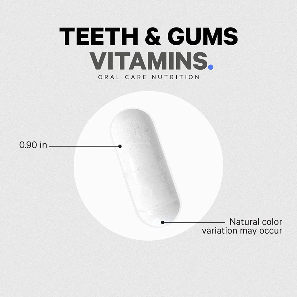Codeage - Teeth & Gums Vitamins + Oral Probiotics Mouth Care Supplement - 90 Capsules
