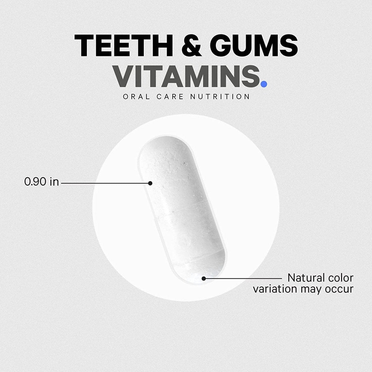 Codeage - Teeth & Gums Vitamins + Oral Probiotics Mouth Care Supplement - 90 Capsules