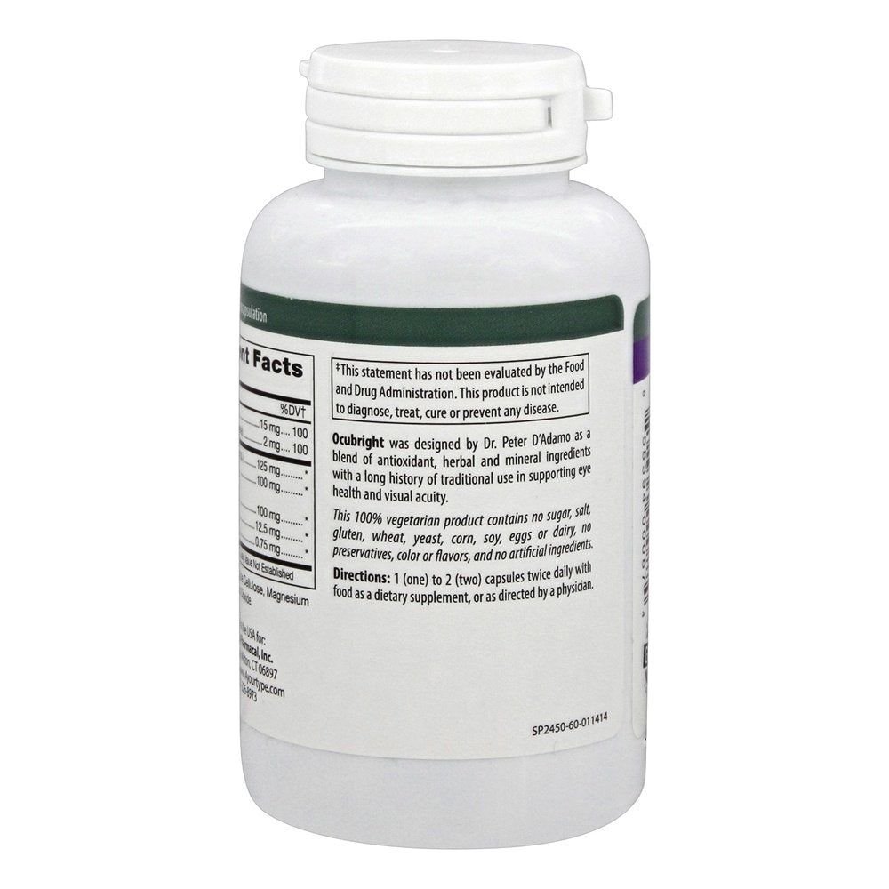 D'Adamo Personalized Nutrition Ocubright, 60 Count