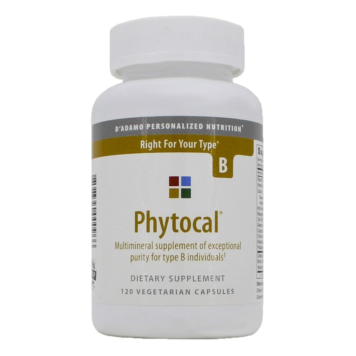 D'Adamo Phytocal Type AB 120 Vcaps