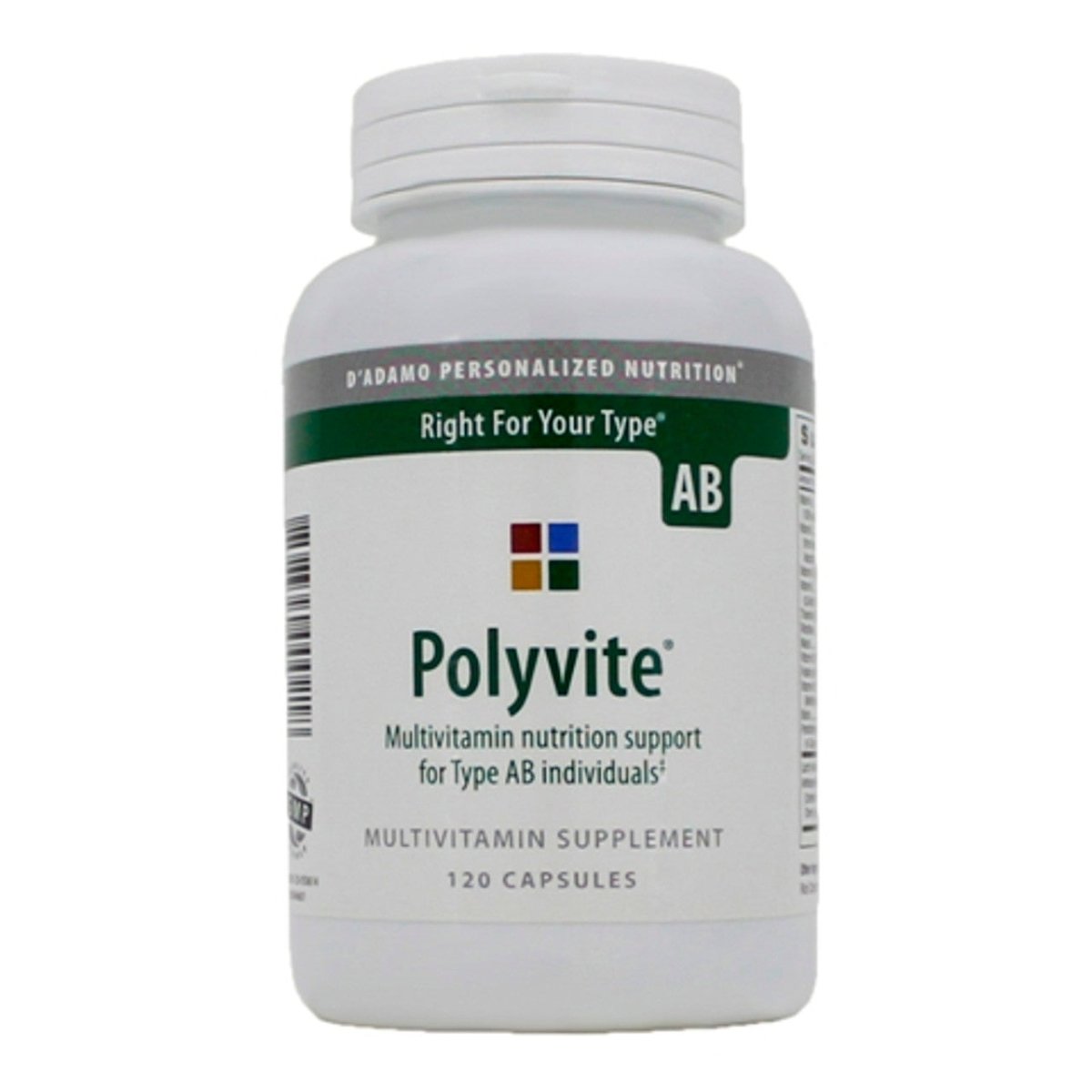 D'Adamo Polyvite Type AB 120 Capsules