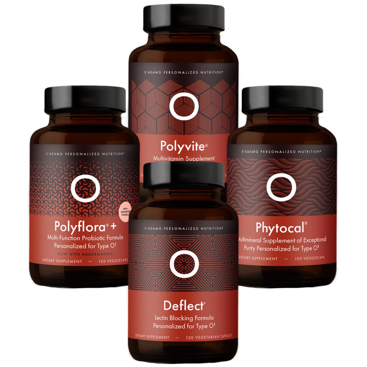 D'Adamo Polyvite Type O 120 Capsules - 2 Pack