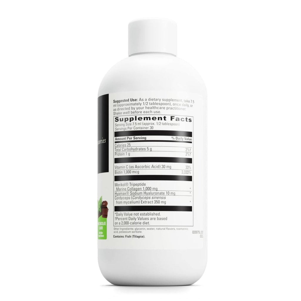 DAVINCI Laboratories - Collagen Bright - A Liquid Dietary Supplement to Support Healthy Skin - Gluten Free, Soy Free - Mint Chocolate - 30 Servings, 7.6 Fl Oz