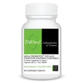 DAVINCI Laboratories Non-Dairy Mega Probiotic with Digestive Enzymes, 90 Chewable Tablets, Orange Flavor - Contains Amylase, Bromelain, Lactase, Lipase, Protease and Cellulose