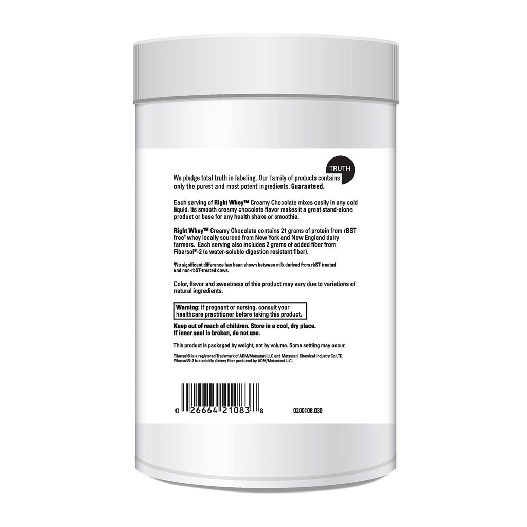 DaVinci Laboratories of Vermont Right Whey Protein, Chocolate, 30 Count