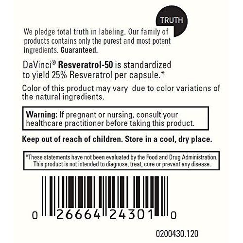 DaVinci Laboratories Resveratrol-50 120 Caps