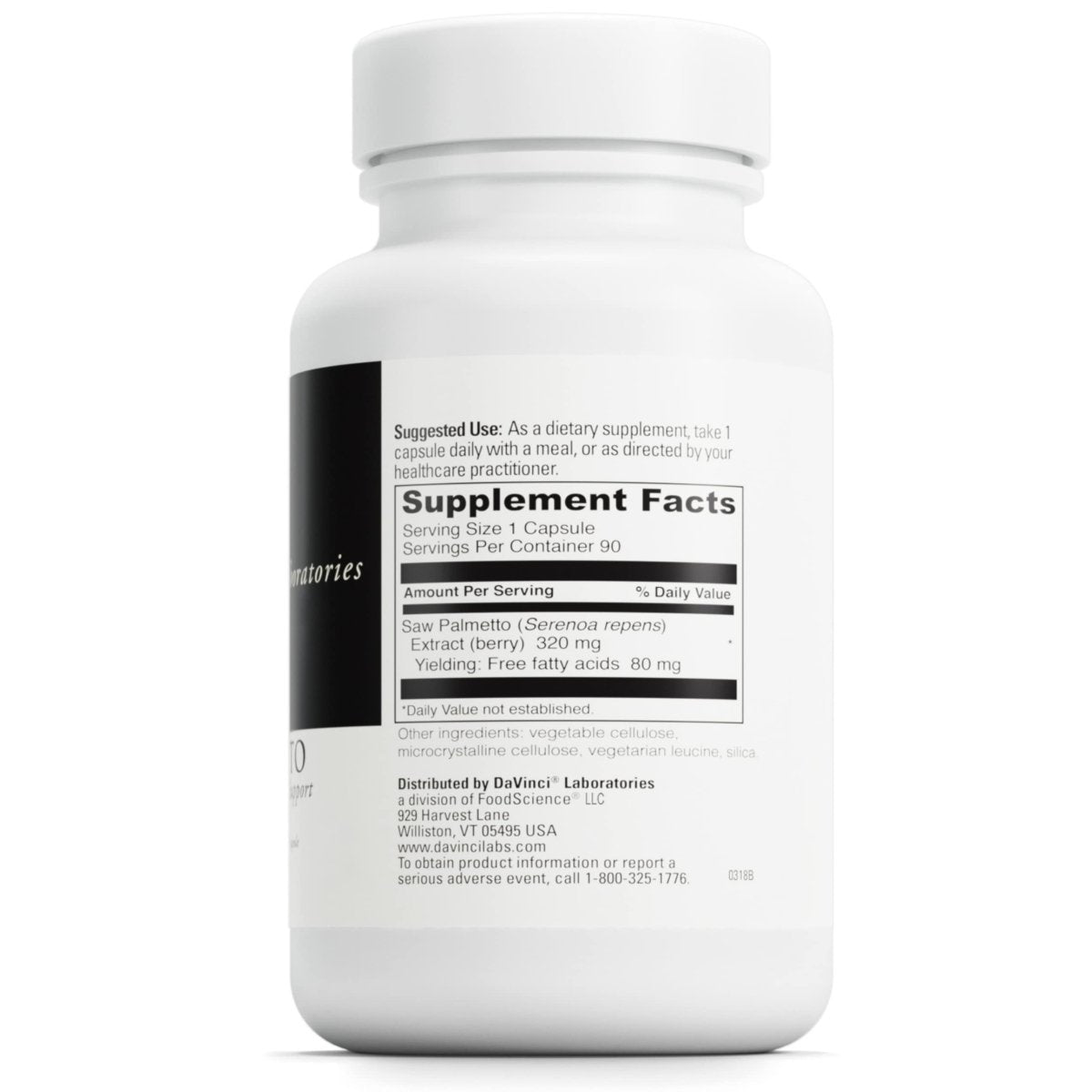 Davinci Laboratories Saw Palmetto - 90 Vegetarian Capsules