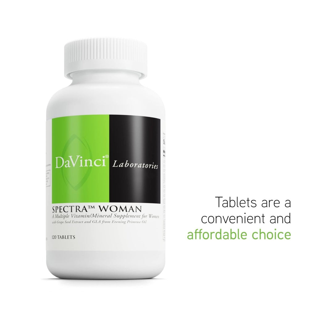 DaVinci Laboratories - Spectra Woman, Women's Multivitamin with Iron and Digestive Enzymes, 120 Count