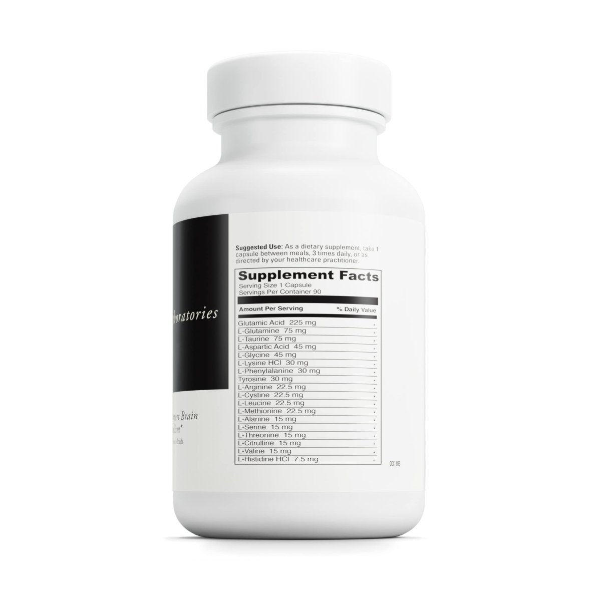 DAVINCI Labs Amino 21 - Supports Brain Function & Muscle Metabolism* - Amino Acid Dietary Supplement with L-Glutamine, L-Lysine HCl, Tyrosine, L-Arginine and More - Gluten-Free - 90 Capsules, 750 mg