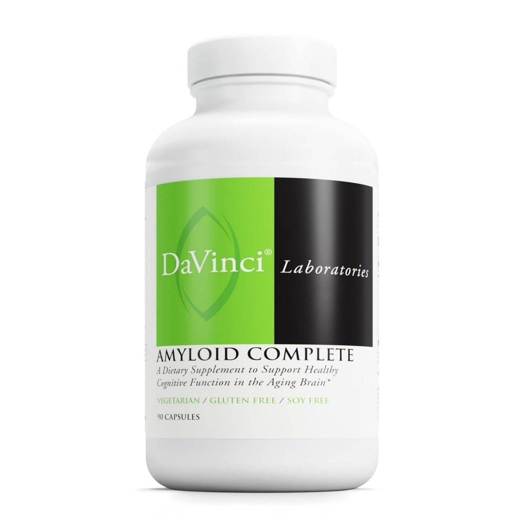 DAVINCI Labs Amyloid Complete - Dietary Supplement to Support Cognitive Function, Brain Health and Healthy Aging - with Colostrum Extract, Curcumin Extract and More - Gluten-Free - 90 Vegetarian Caps