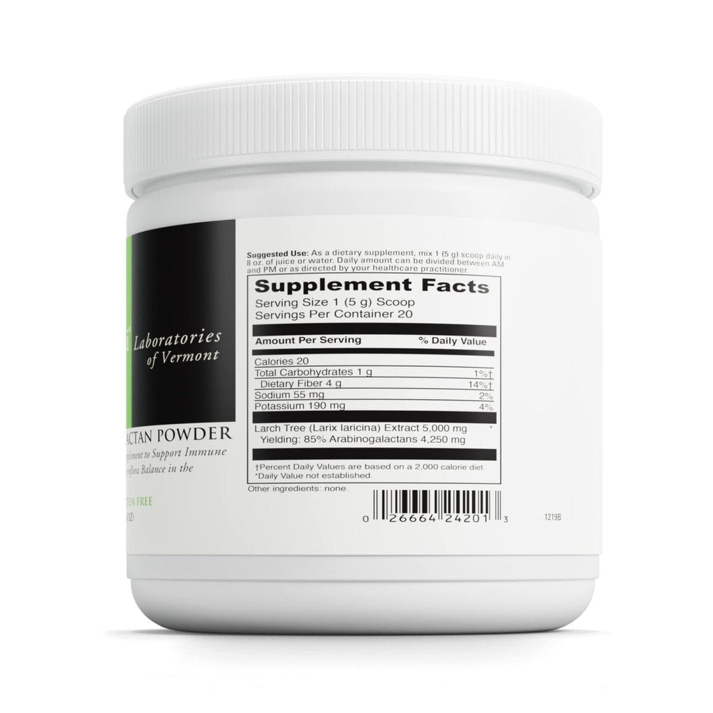 DaVinci Labs Arabinogalactan Powder - Dietary Supplement to Support the Immune System, GI Health and Microflora Balance - With 5000mg of Larch Tree Extract per Scoop - Gluten-Free - Vegetarian - 100g