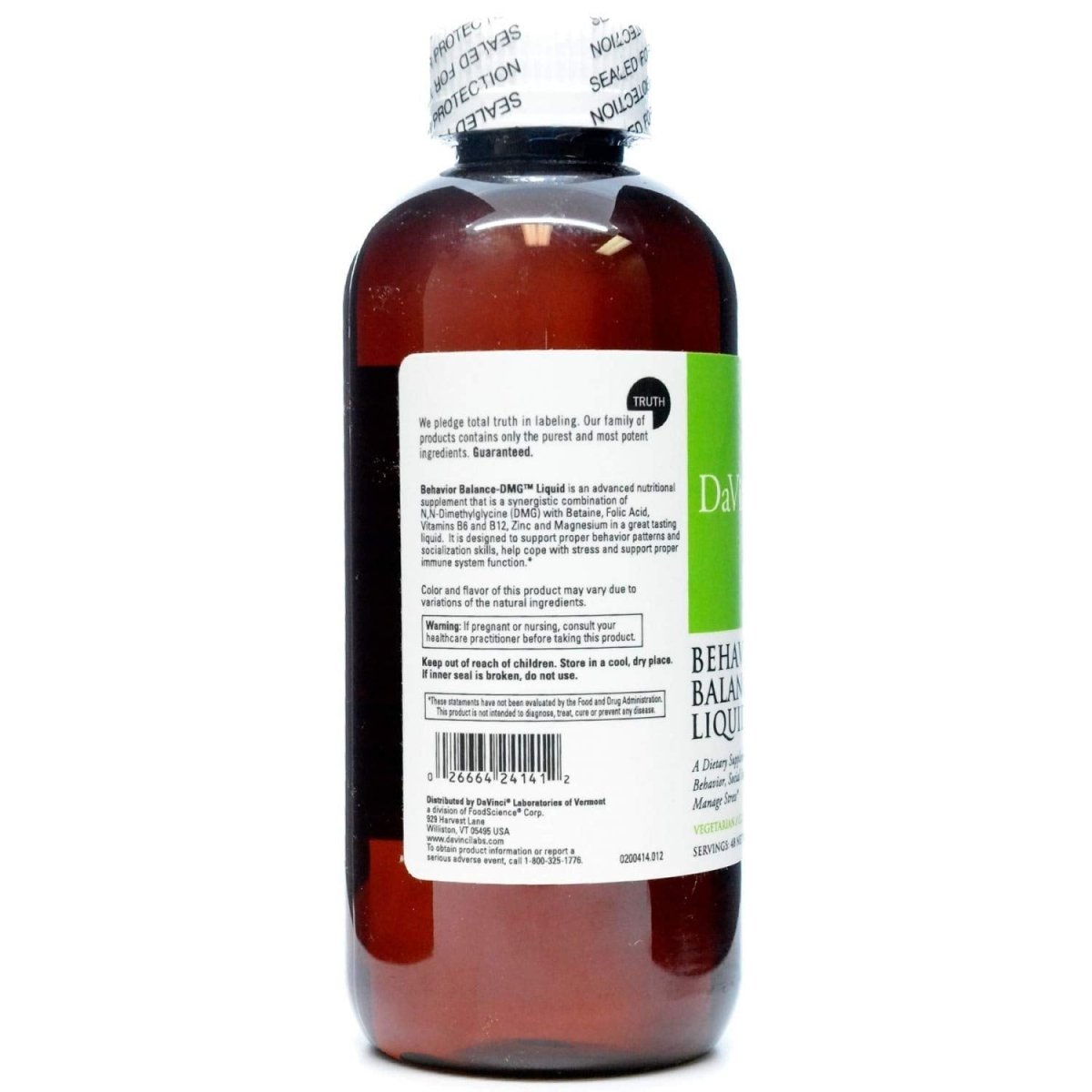 Davinci Labs - Behavior Balance-DMG Liquid 12 oz [Health and Beauty]