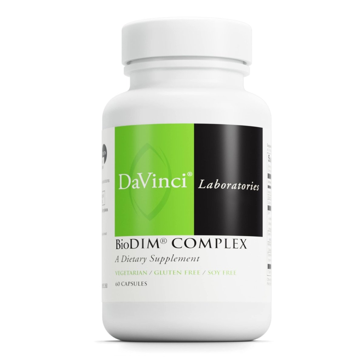 DaVinci Labs BioDIM Complex - Antioxidant Supplement to Support Cellular Health and Hormone Balance for Women and Men* - With Vitamin D3, E, Calcium and More - Gluten-Free - 60 Vegetarian Capsules