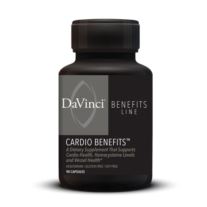 DaVinci Labs - Cardio Benefits, 90 Capsules, Nutrients to Support Cardiovascular and Blood Vessel Health