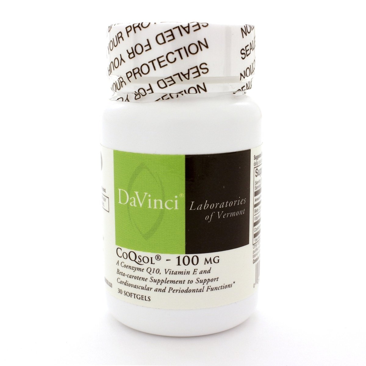 Davinci Labs - CoQsol 100 mg 30 gels