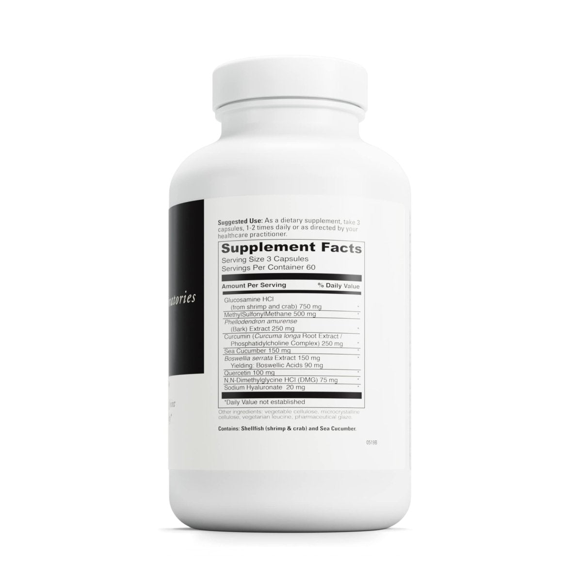 DaVinci Labs CX-2 Solution - Dietary Supplement to Support Muscle Function, Joint Health, Hydration and Flexibility* - With Glucosamine HCl, MSM, Sea Cucumber, and More - Gluten-Free - 180 Capsules