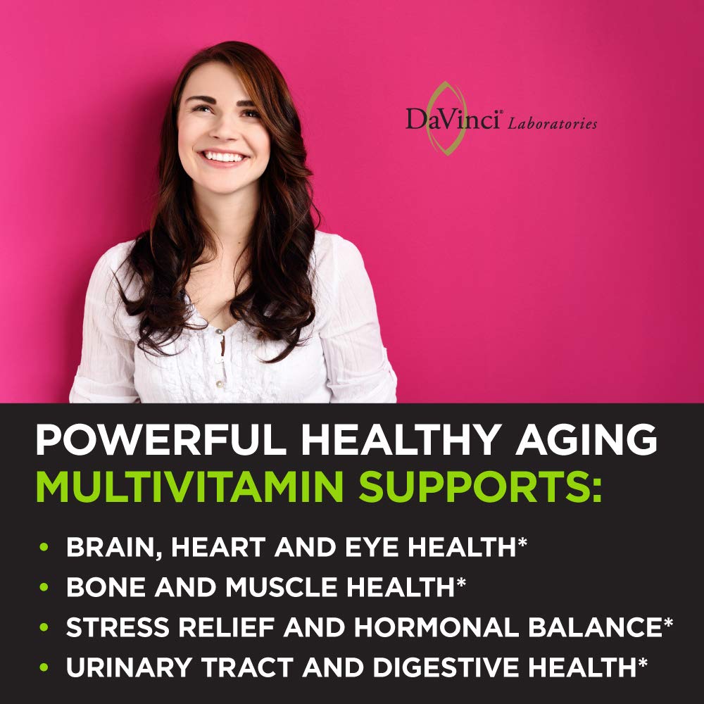 DaVinci Labs - Daily Best Women - A Dietary Supplement with Vitamin B6, Vitamin B12 Vitamin C, Vitamin K2, and More - Vegetarian, Gluten-free - 90 Capsules