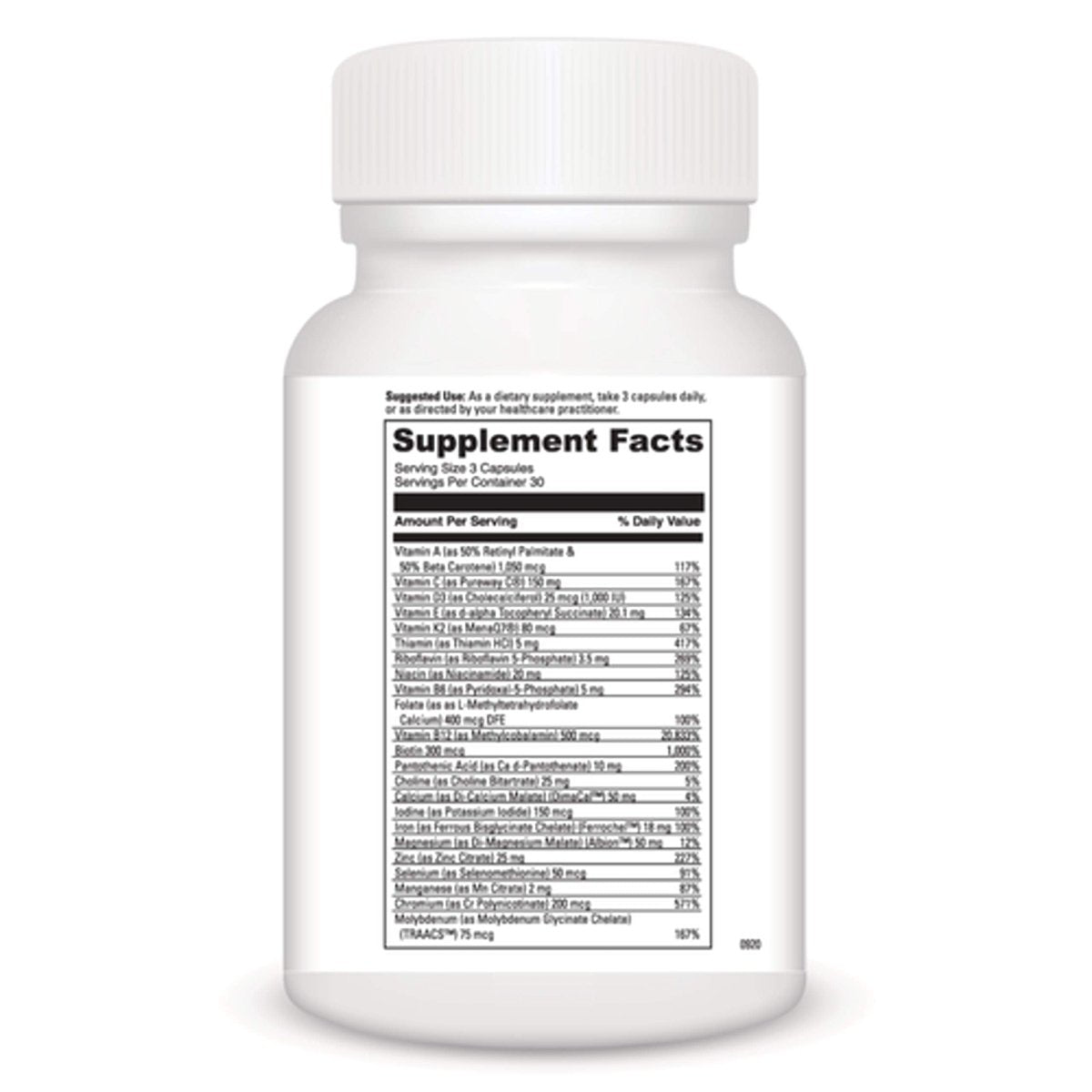 DaVinci Labs - Daily Best Women - A Dietary Supplement with Vitamin B6, Vitamin B12 Vitamin C, Vitamin K2, and More - Vegetarian, Gluten-free - 90 Capsules
