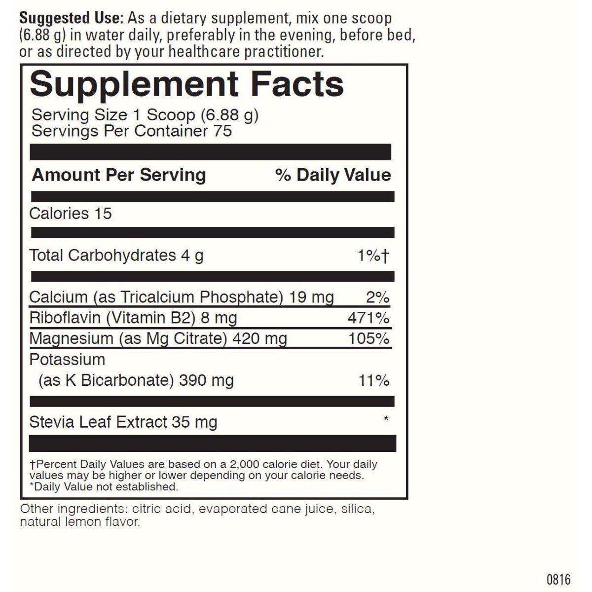 Davinci Labs - Effervescent Magnesium Citrate 75 Servings [Health and Beauty]
