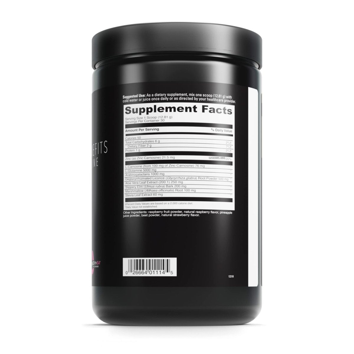 DAVINCI Labs GI Benefits - Dietary Supplement Powder Drink Mix - Support Gut Health, Immune System & Overall Wellness* - with Zinc, L-Carnosine, L-Glutamine, Aloe Vera & More - 384.15 g - 30 Servings