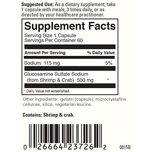 Davinci Labs Glucosamine Sulfate 500mg 60 Caps