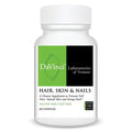 DaVinci Labs Hair, Skin & Nails - Dietary Supplement to Support Smooth, Healthy Skin, Strong Nails and Hair Health* - With Vitamin C and D3, Minerals, Biotin, Zinc and More - Gluten-Free - 60 Capsules
