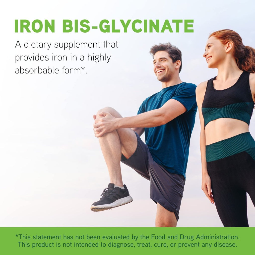 DaVinci Labs Iron Bis-Glycinate - Iron Supplement for Women or Men - Supports Hemoglobin Production, Energy and Menstrual Function* - With Vitamin C, and More - Gluten-Free - 60 Vegetarian Capsules