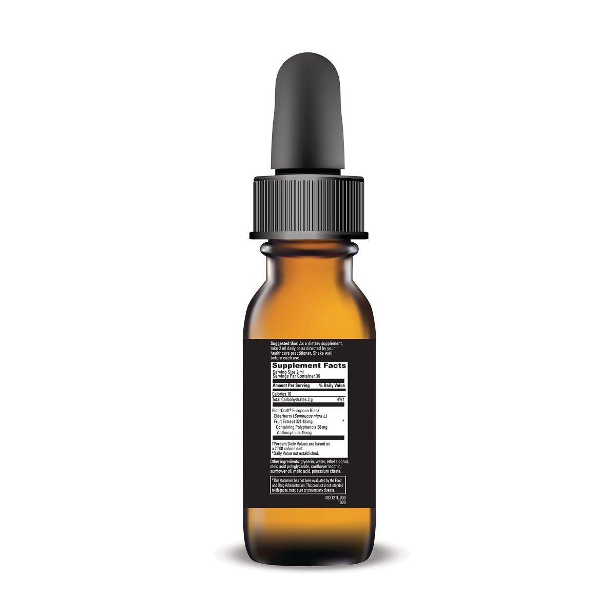 DAVINCI Labs Liposomal Elderberry - Immune Support Supplement for Healthy Lungs, Throat and Sinus* - with ElderCraft European Black Elderberry Extract - Gluten-Free - Vegetarian - 30 ml, 15 Servings