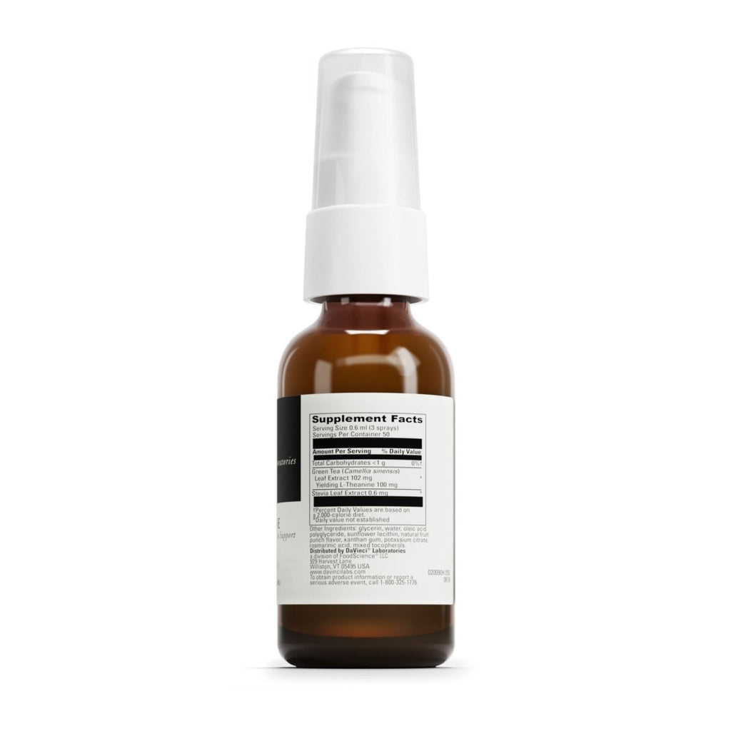 DAVINCI Labs Liposomal L-Theanine - Dietary Supplement to Support Stress Management, Concentration, Focus and Relaxation* - Vegetarian - Gluten and Soy-Free - Dairy-Free - 30 ml