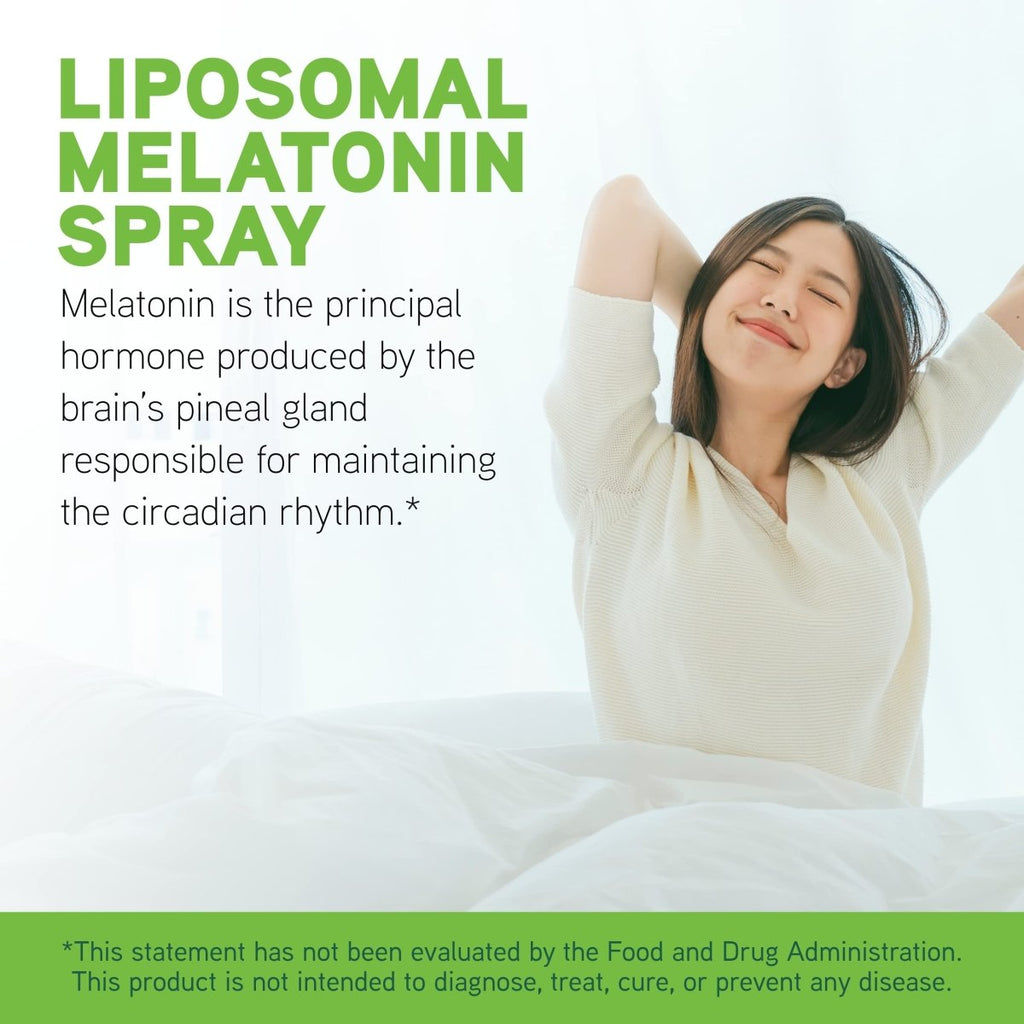 DaVinci Labs Liposomal Melatonin Spray - Dietary Supplement for Restful Sleep, Menopause and Immune Support* - with 3mg Melatonin per Serving - Gluten-Free - Vegetarian - 30 ml