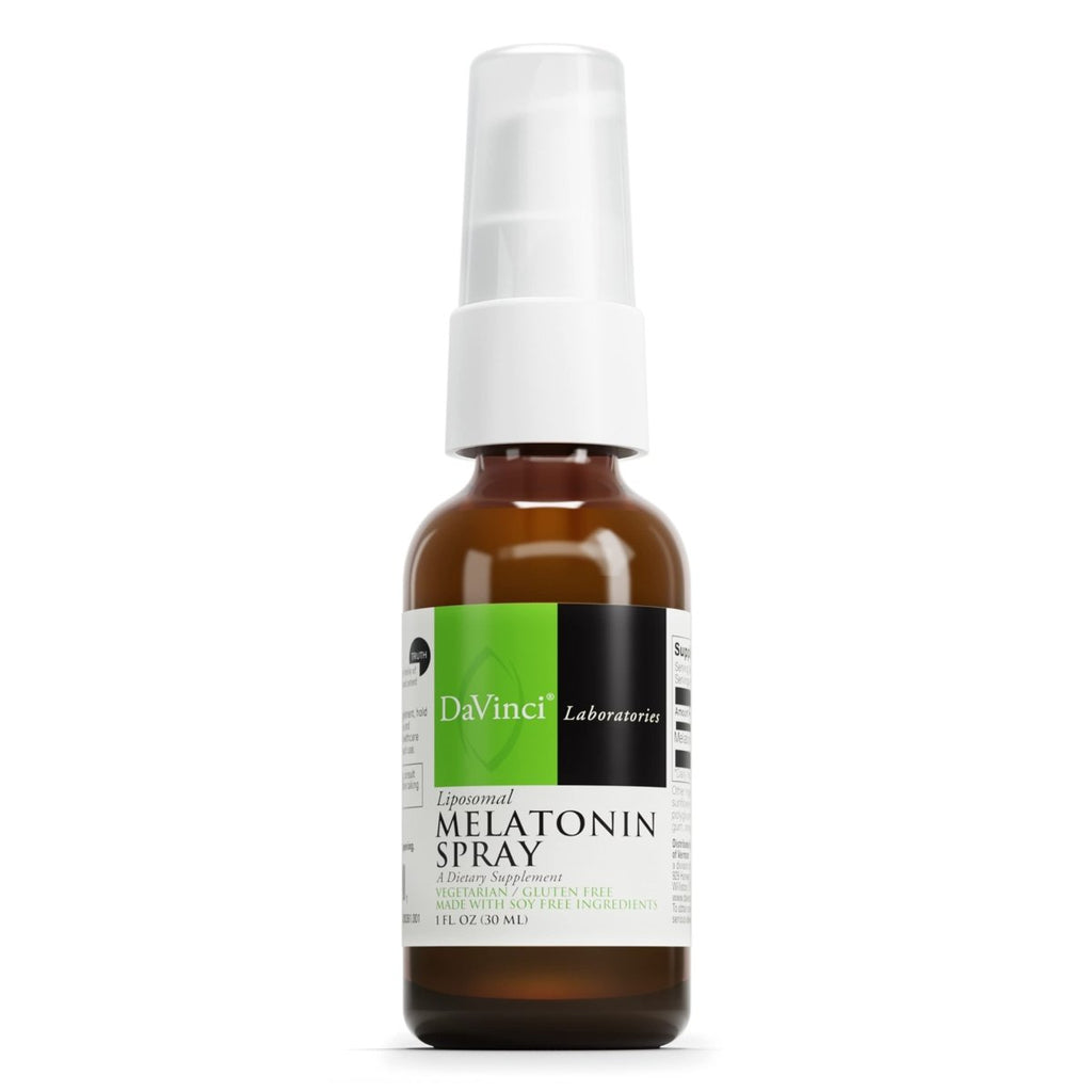 DaVinci Labs Liposomal Melatonin Spray - Dietary Supplement for Restful Sleep, Menopause and Immune Support* - with 3mg Melatonin per Serving - Gluten-Free - Vegetarian - 30 ml
