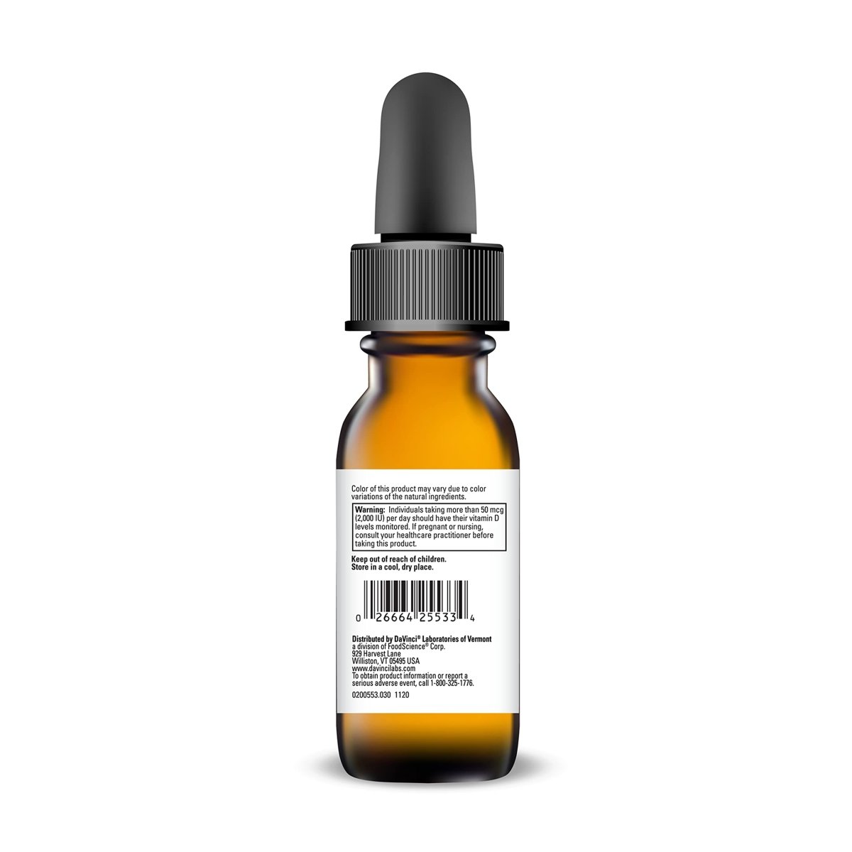 DAVINCI Labs Liquid Vitamin D3 10,000 IU - Dietary Supplement to Support Bone Health, Blood Pressure, Calcium Balance and Immune System* - with Vitamin D3 10,000 IU - Gluten-Free - Vegetarian - 30 ml