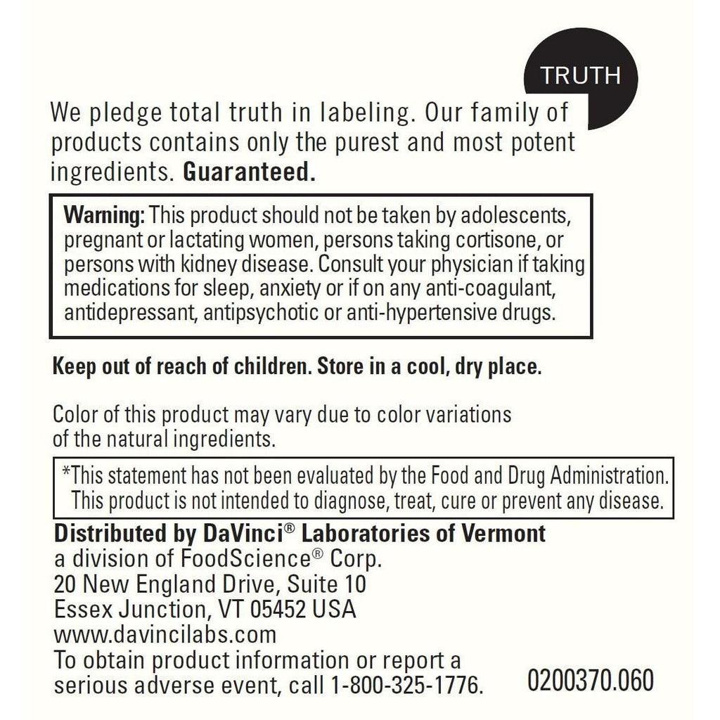 Davinci Labs Melatonin-3 60 Capsules