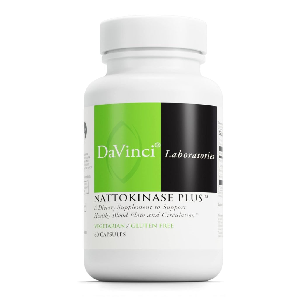 DaVinci Labs Nattokinase Plus - Support Healthy Blood Flow & Vascular Health - 60 Vegetarian Capsules