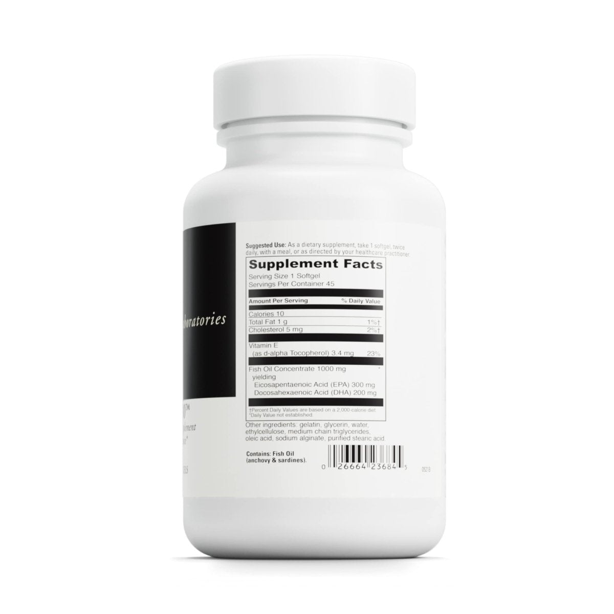 DaVinci Labs Omega-3 1000 - Dietary Supplement to Maintain Already Normal Cholesterol Levels and Support Immune System, Healthy Hair and Skin* - Gluten-Free - 45 Enteric Coated Softgels