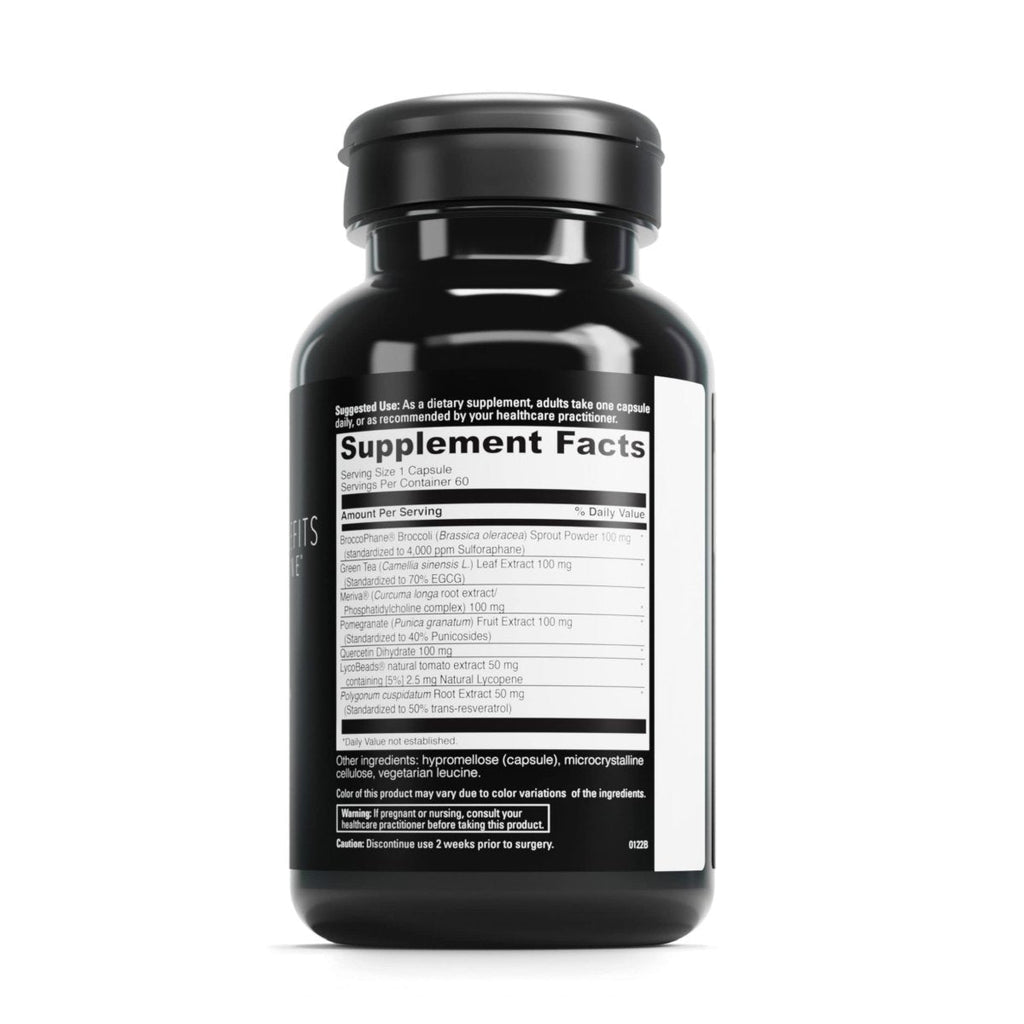 DAVINCI Labs Phyto Benefits - Dietary Supplement to Support Detox, Metabolic Health and Immune System Function* - with Broccoli Sprouts, Quercetin and More - Gluten-Free - 60 Vegetarian Capsules