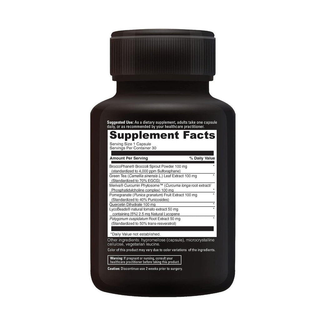 DAVINCI Labs Phyto Benefits - Dietary Supplement to Support Detox, Metabolic Health and Immune System Function* - with Broccoli Sprouts, Quercetin and More - Gluten-Free - 30 Vegetarian Capsules