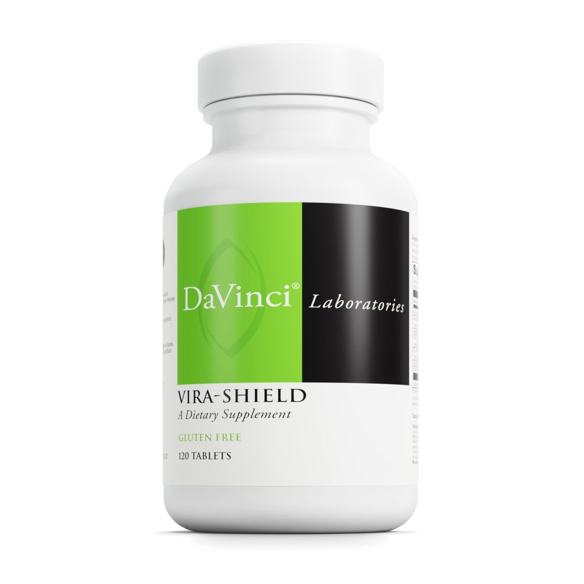 DAVINCI Labs Vira-Shield - Dietary Supplement to Support Detox, Immune System and Healthy GI Function* - with Black Walnut, Wormwood, Olive Leaf, PAU D?Arco, and More - Gluten-Free - 120 Tablets