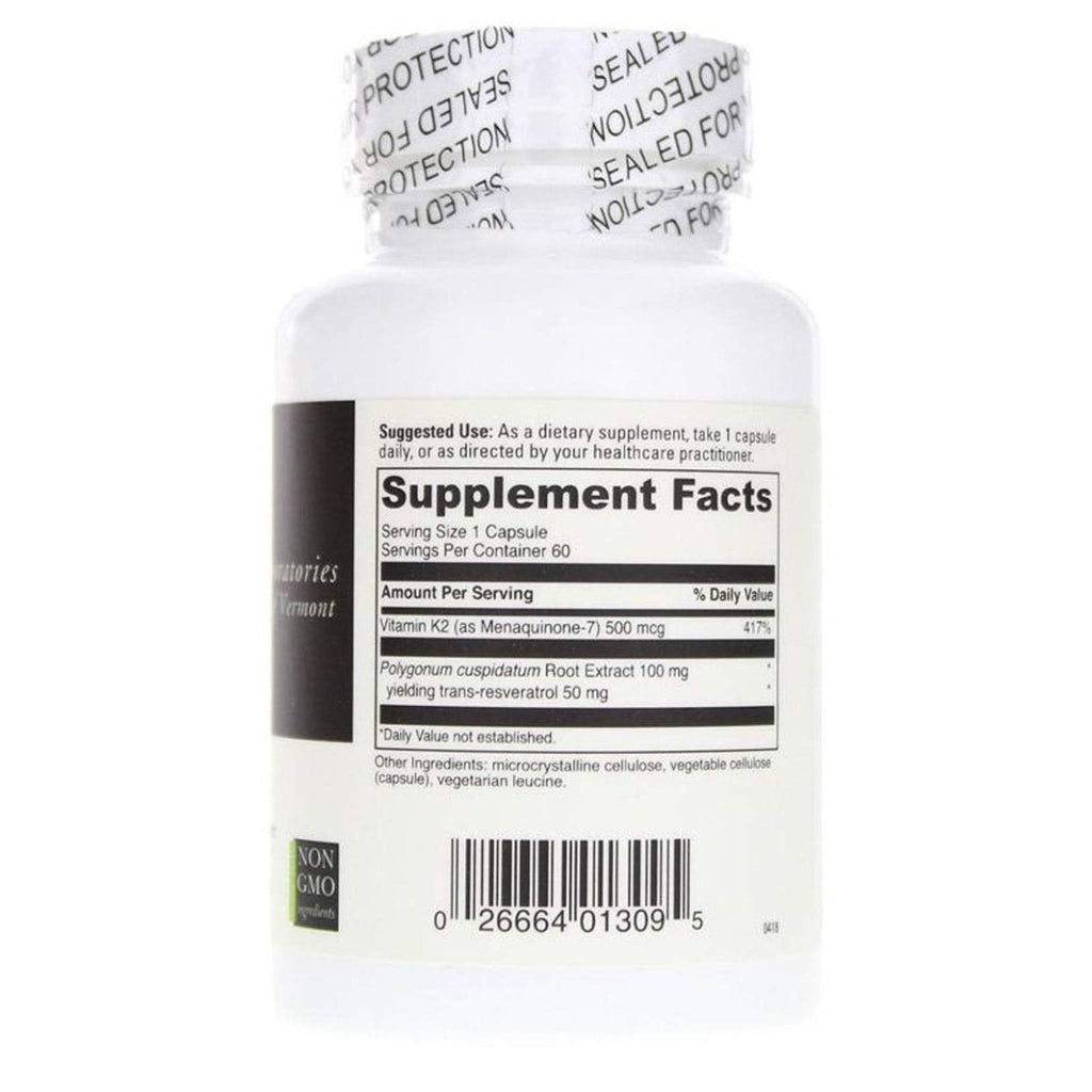 Davinci Labs - Vitamin K2 + Resveratrol, 60 Capsules
