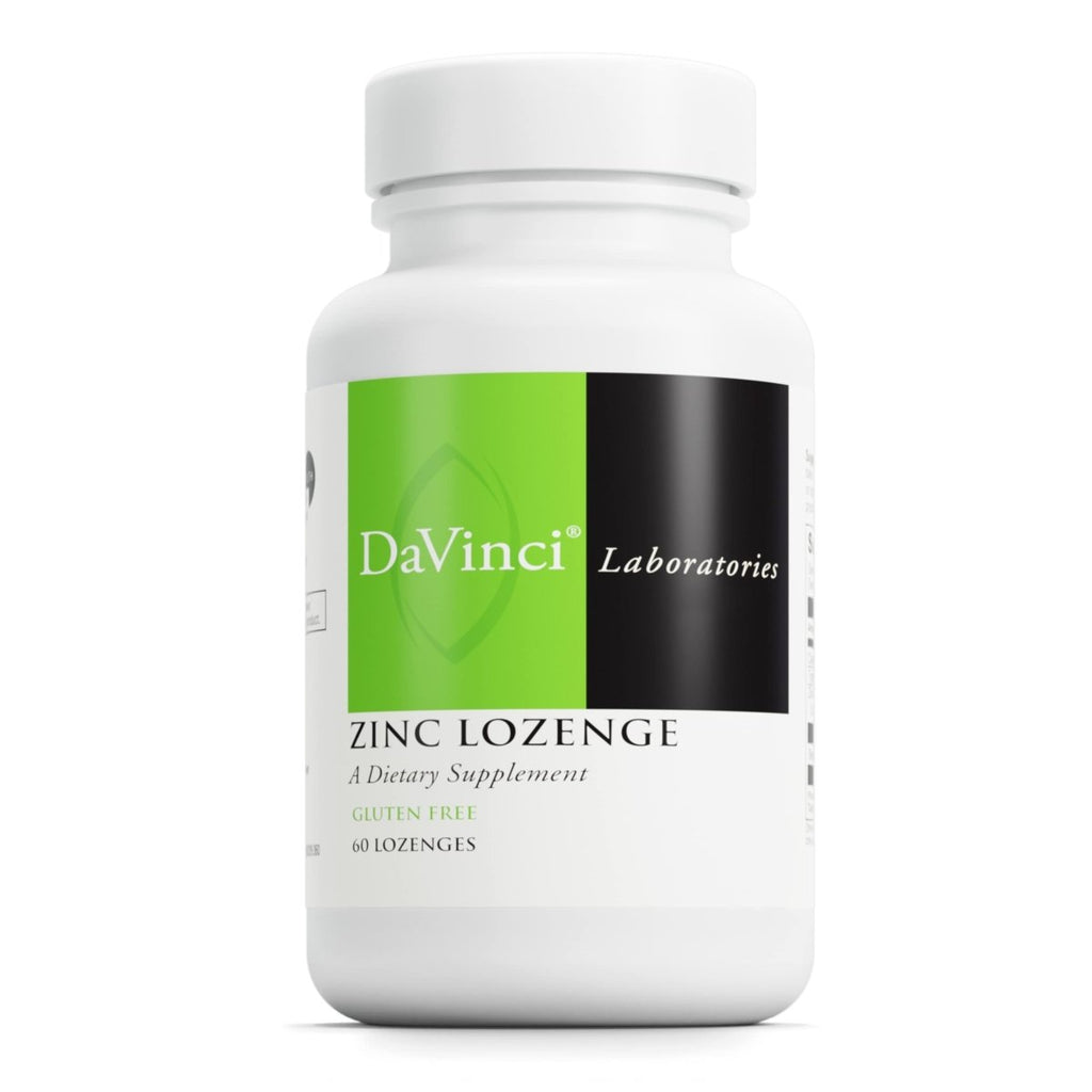 DaVinci Labs Zinc Lozenge - Dietary Supplement to Support Fertility, Immunity, Joint Health and Skin* - with 23 mg Zinc per Serving - Gluten-Free - Lemon Flavor - 60 Lozenges