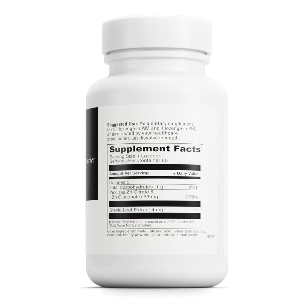 DaVinci Labs Zinc Lozenge - Dietary Supplement to Support Fertility, Immunity, Joint Health and Skin* - with 23 mg Zinc per Serving - Gluten-Free - Lemon Flavor - 60 Lozenges
