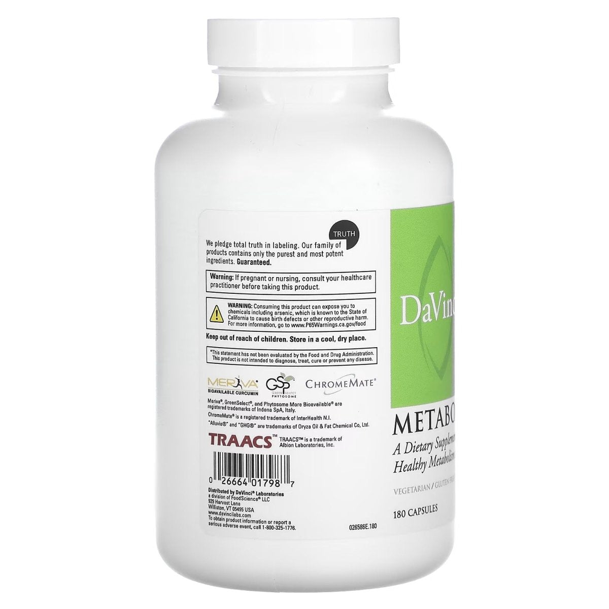 Davinci Metabolic Multi 180 Capsules -