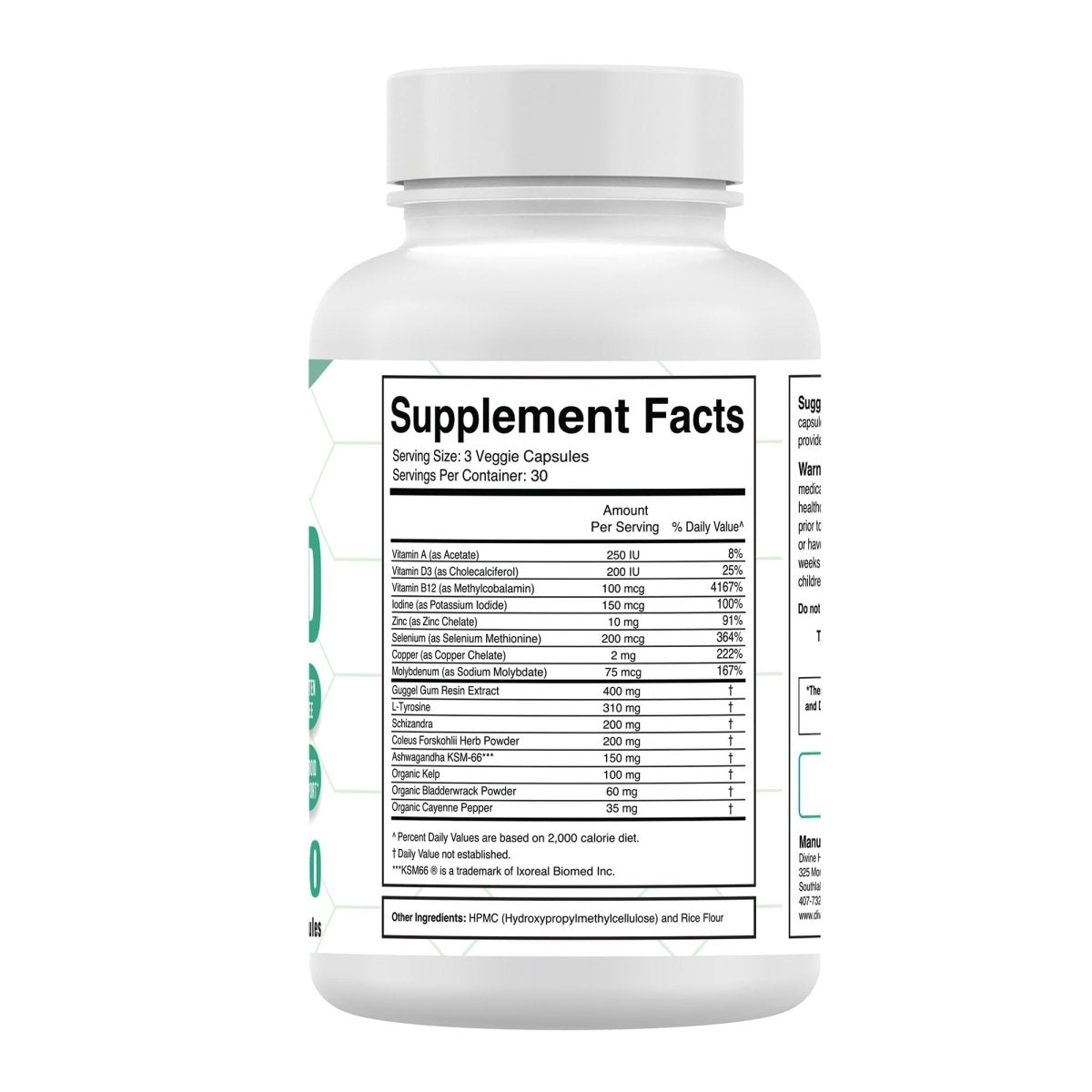 Divine Health - Dr. Colbert's Keto Zone Thyroid Zone - 90 Vegetable Capsule(s)