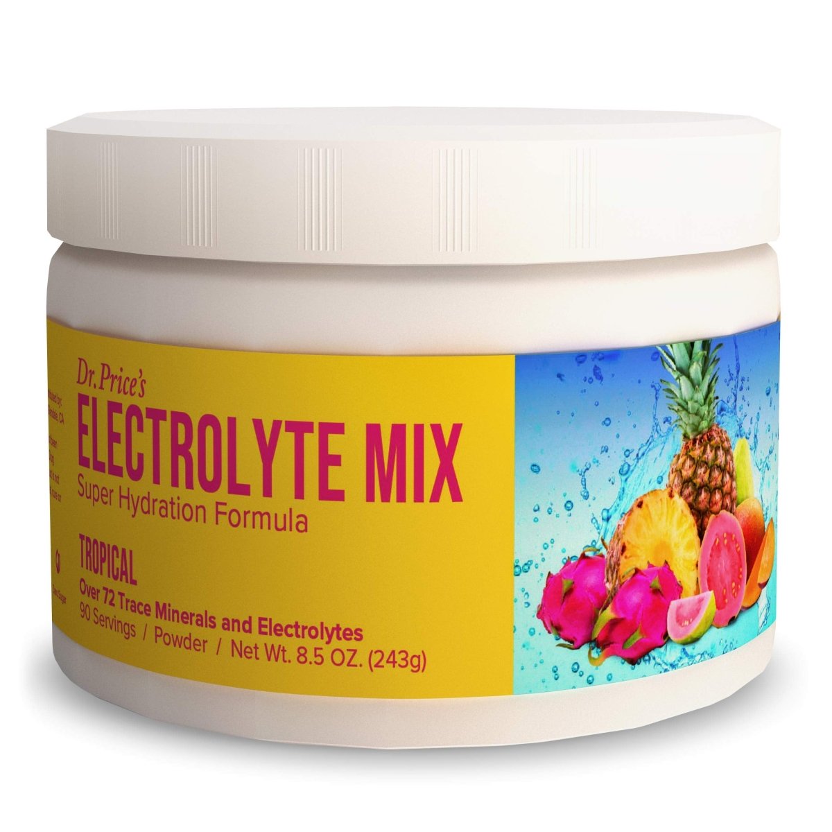 Dr. Price's Vitamins Electrolyte Mix Tropical 90 Servings 8.5 oz - VZ0006