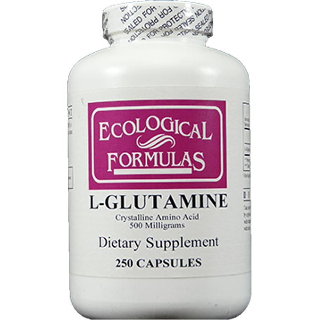 Ecological Formulas L-Glutamine 500mg 250 Capsules